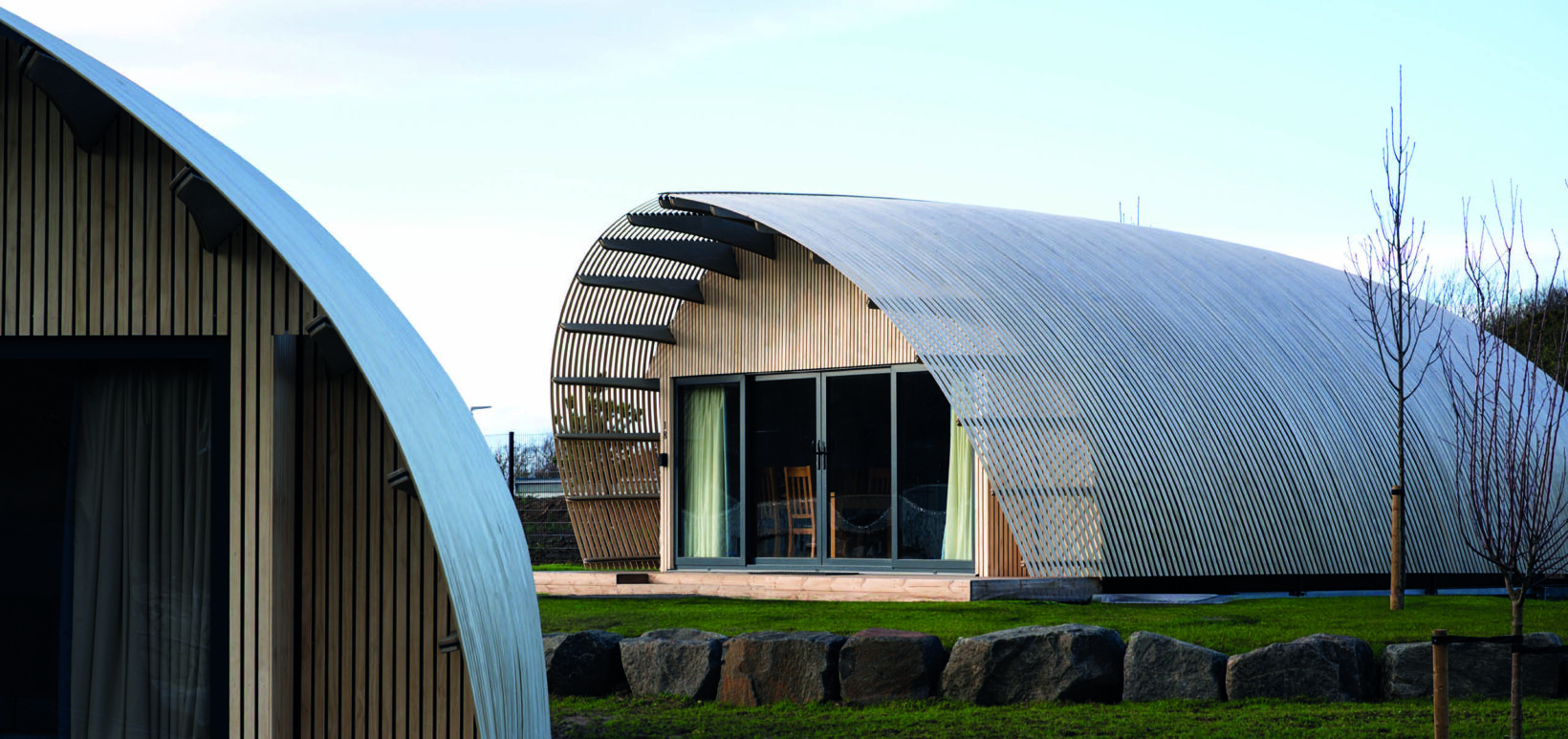 outside of two bed pod 